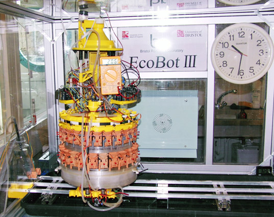 Biomass robot eats food, requires litter box