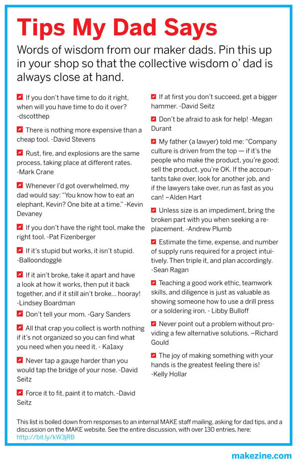 Father’s Day: Tips My Dad Says 2.0