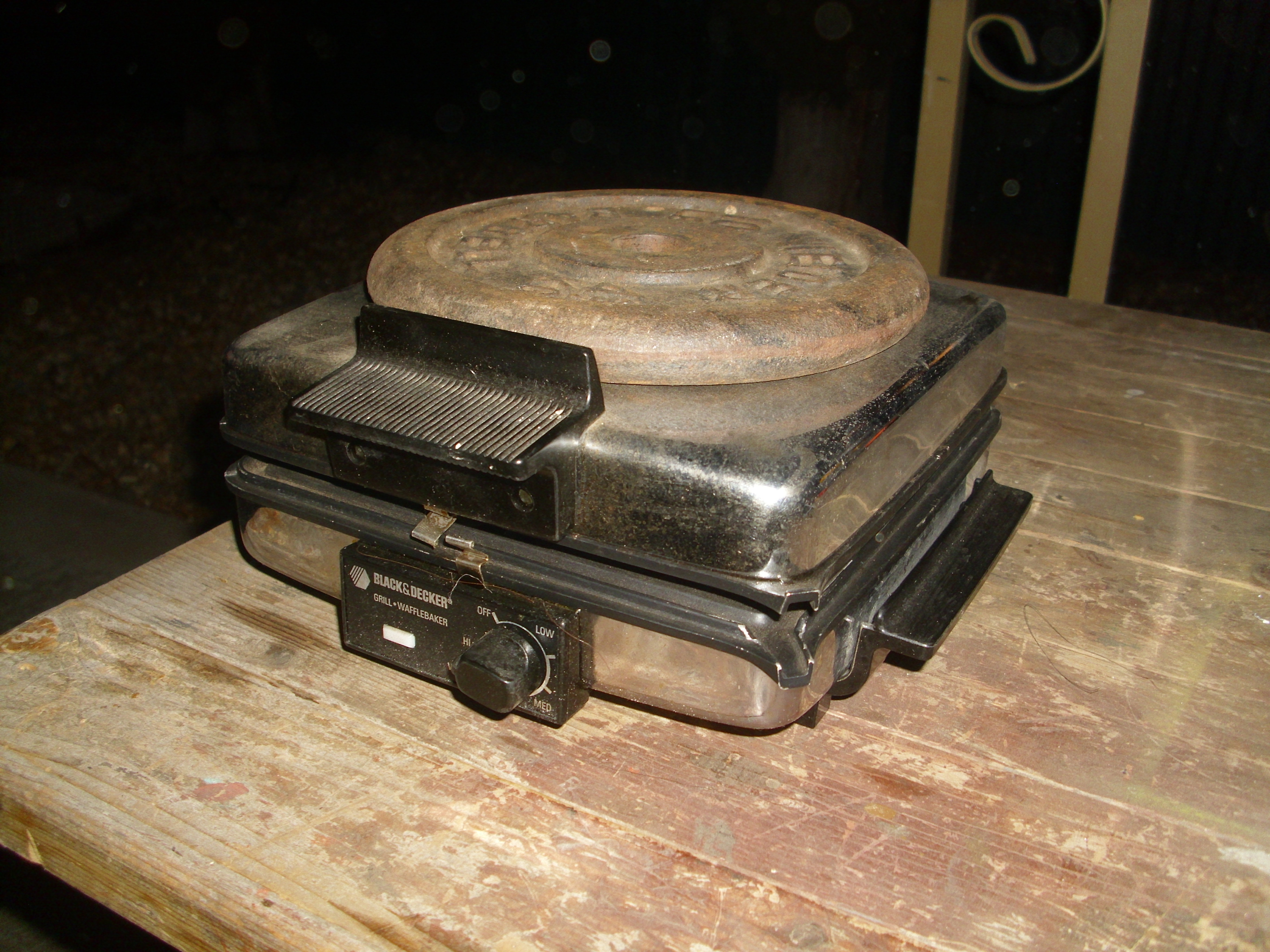 Old Waffle Iron Gets New Life as PCB Press