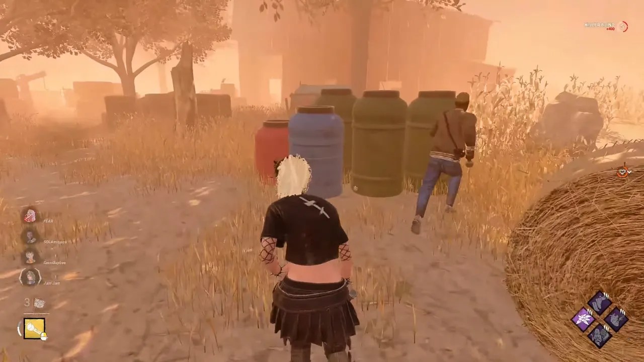 dbd playing around teammates