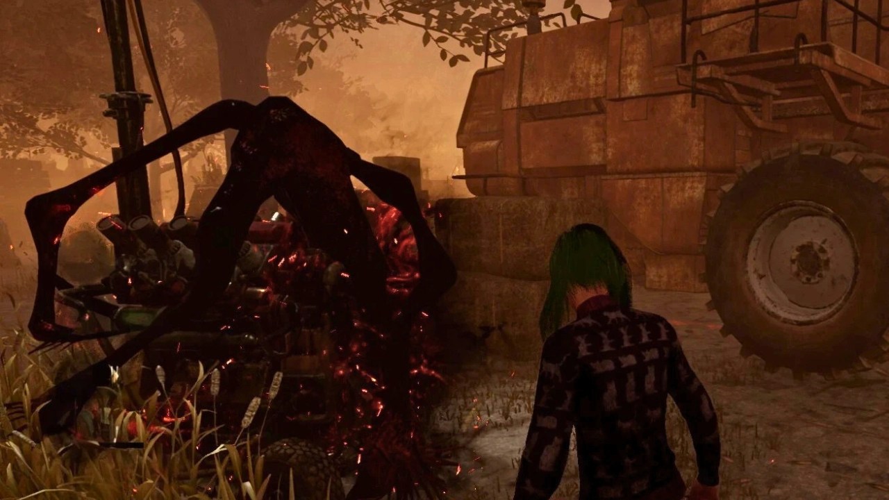 dbd survivor beside a blocked generator