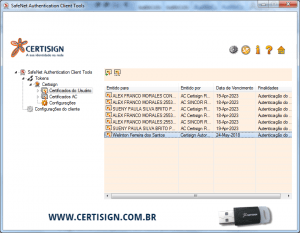Exclusão de certificado digital do Token – Aladdin/5110/5100/iKey2032 | Foto do Token – Aladdin/5110/5100/iKey2032 | Certificação Digital | Blog da CertiSign