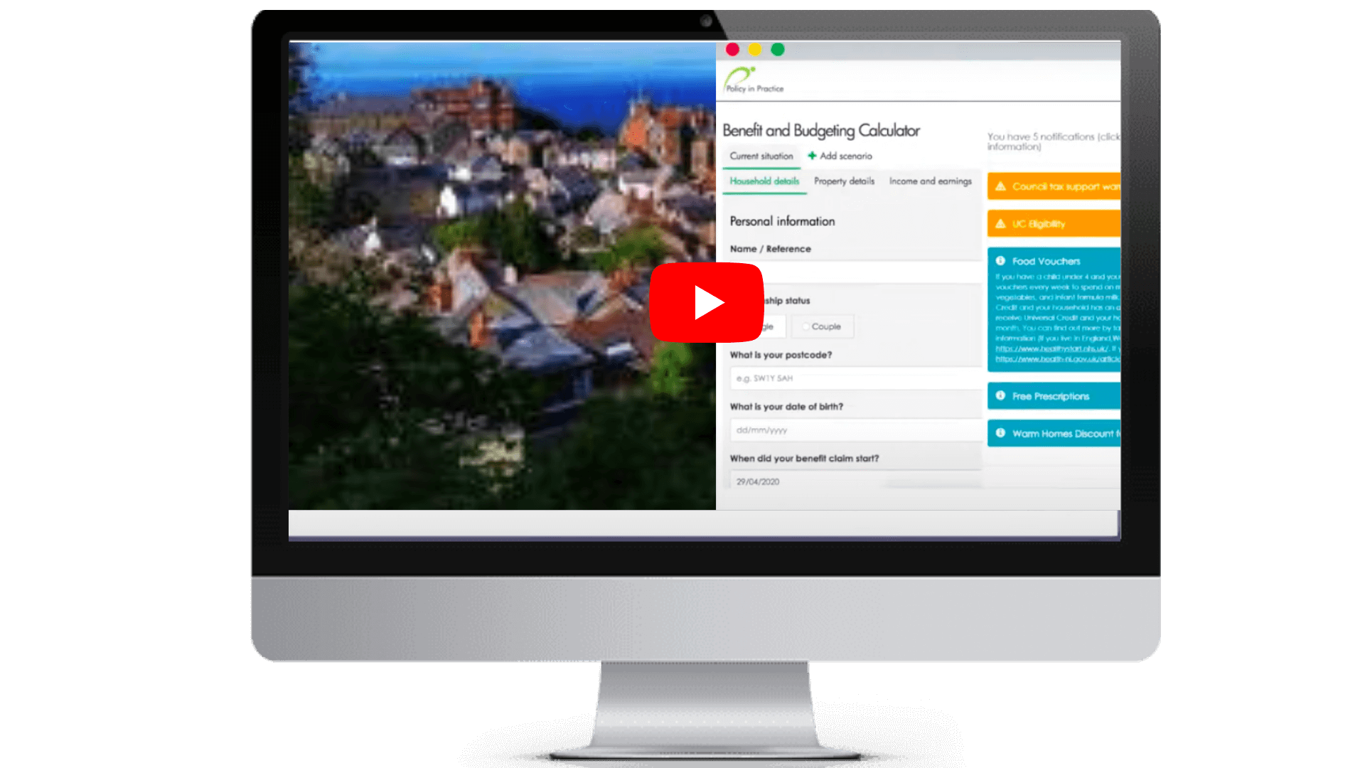 Housing provider Better Off Calculator demo, Universal Credit