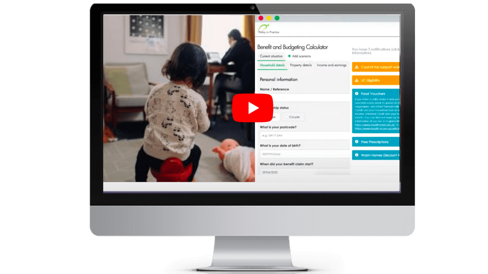 Local authority Better Off Calculator demo