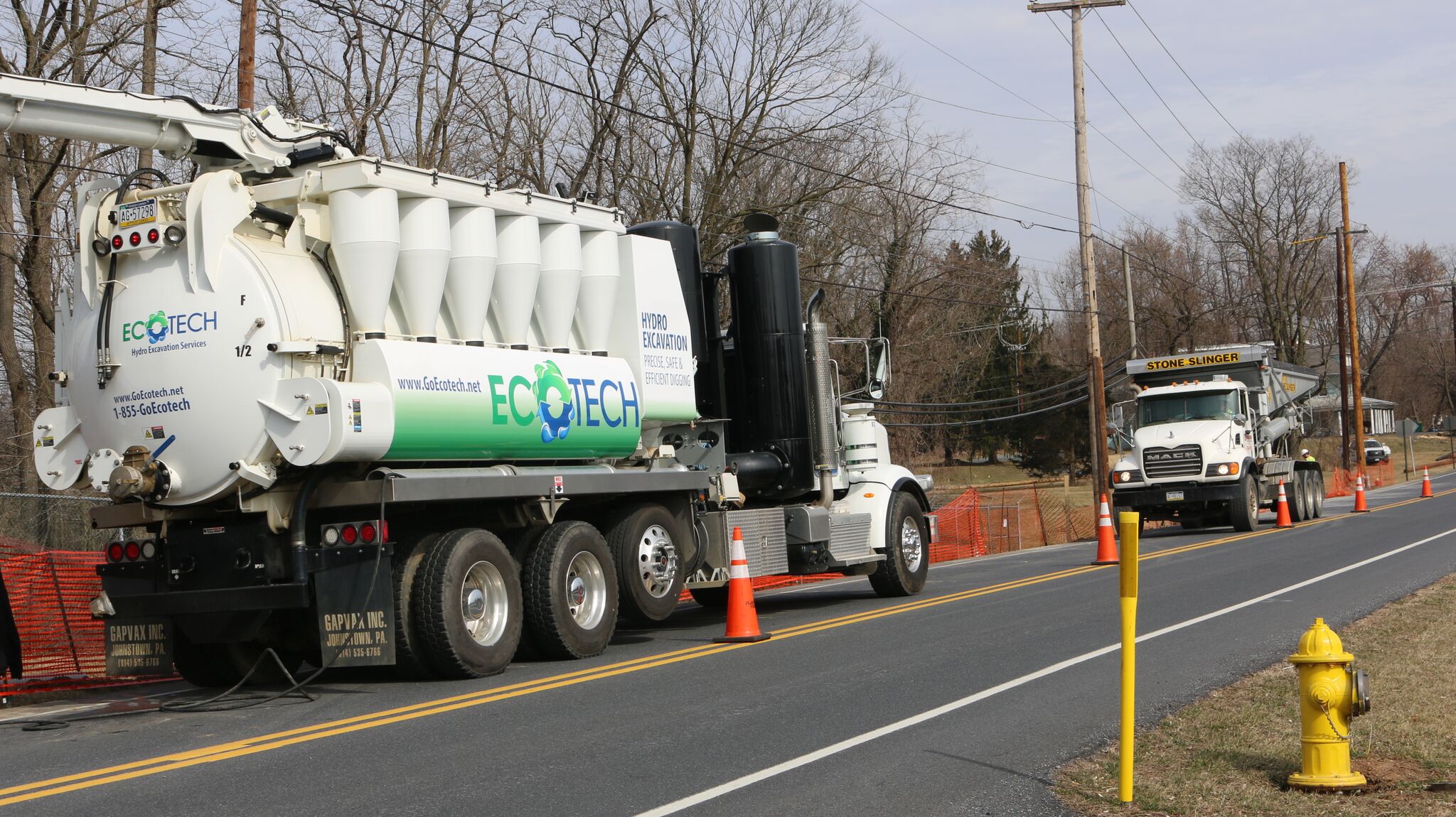 Hydro Excavating and working in conjunction with traditional excavating equipment