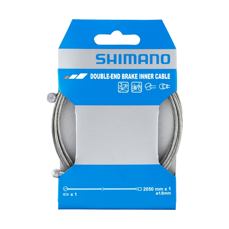 SHIMANO DOUBLE END BRAKE CABLE(雙頭制線心-爬山車/跑車通用)-2050MM-Y80098411