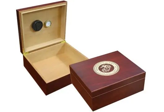 Marines Cigar Humidor Cherry