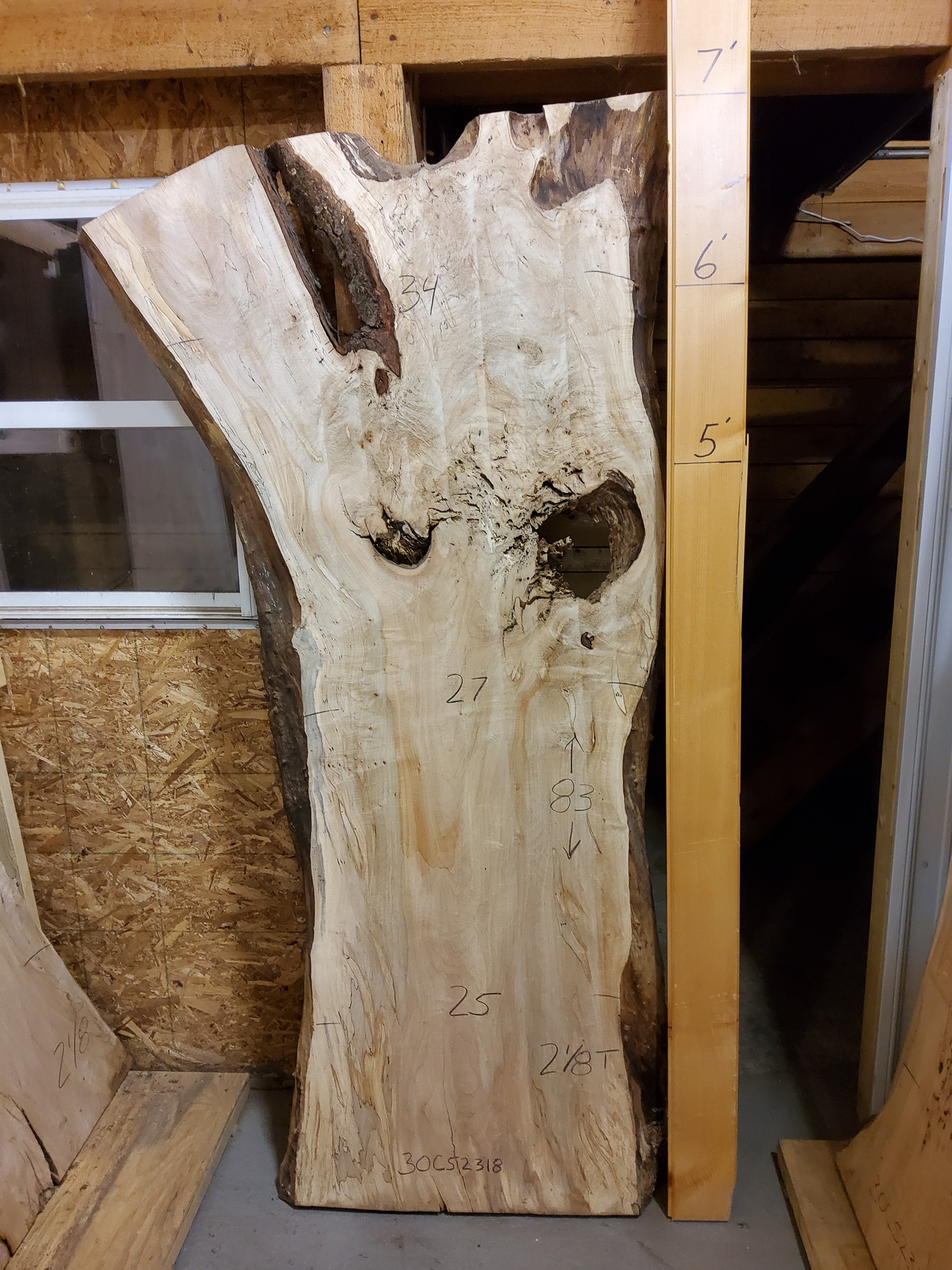 Hard Maple (Spalted) SKU-CIA6