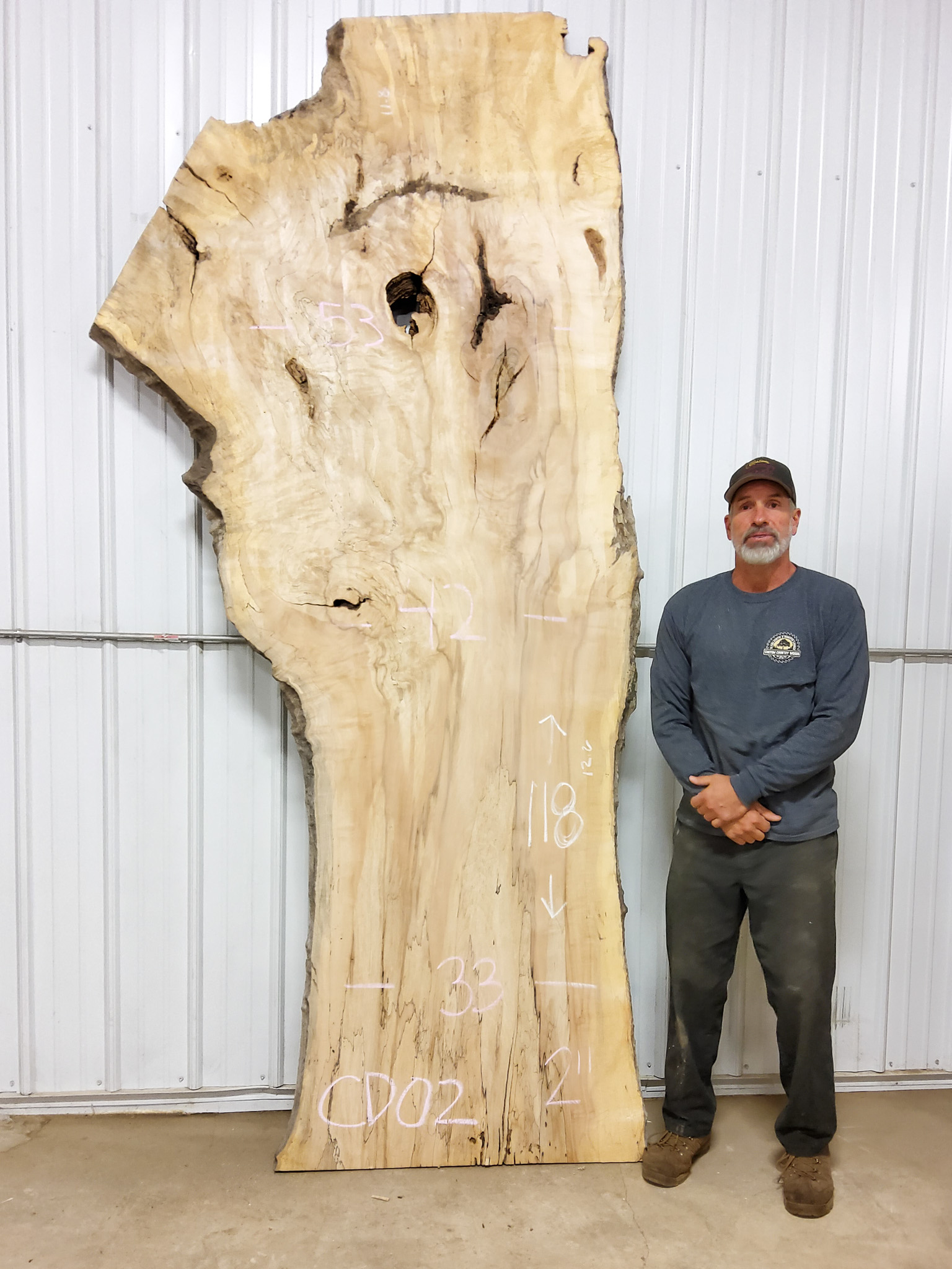 Hard Maple (Spalted) SKU-CDO2