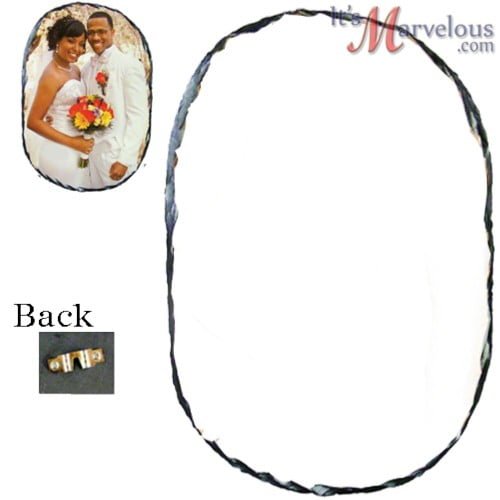 Personalized Large Oval Slate Plaque