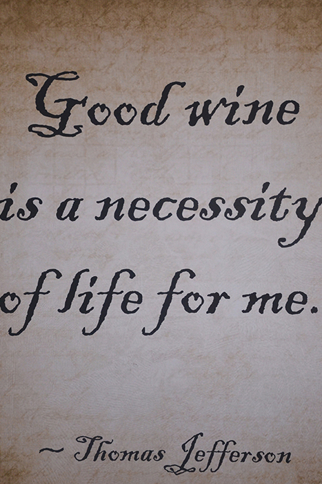 Good wine…