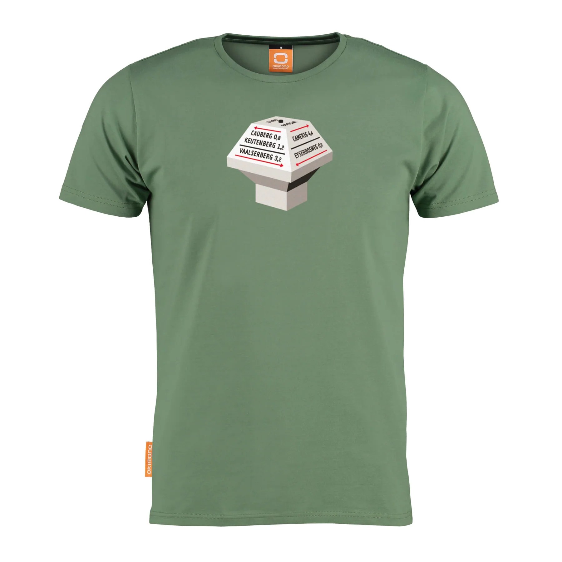 Okimono T-shirt Heren, Groen, Waegwiezer