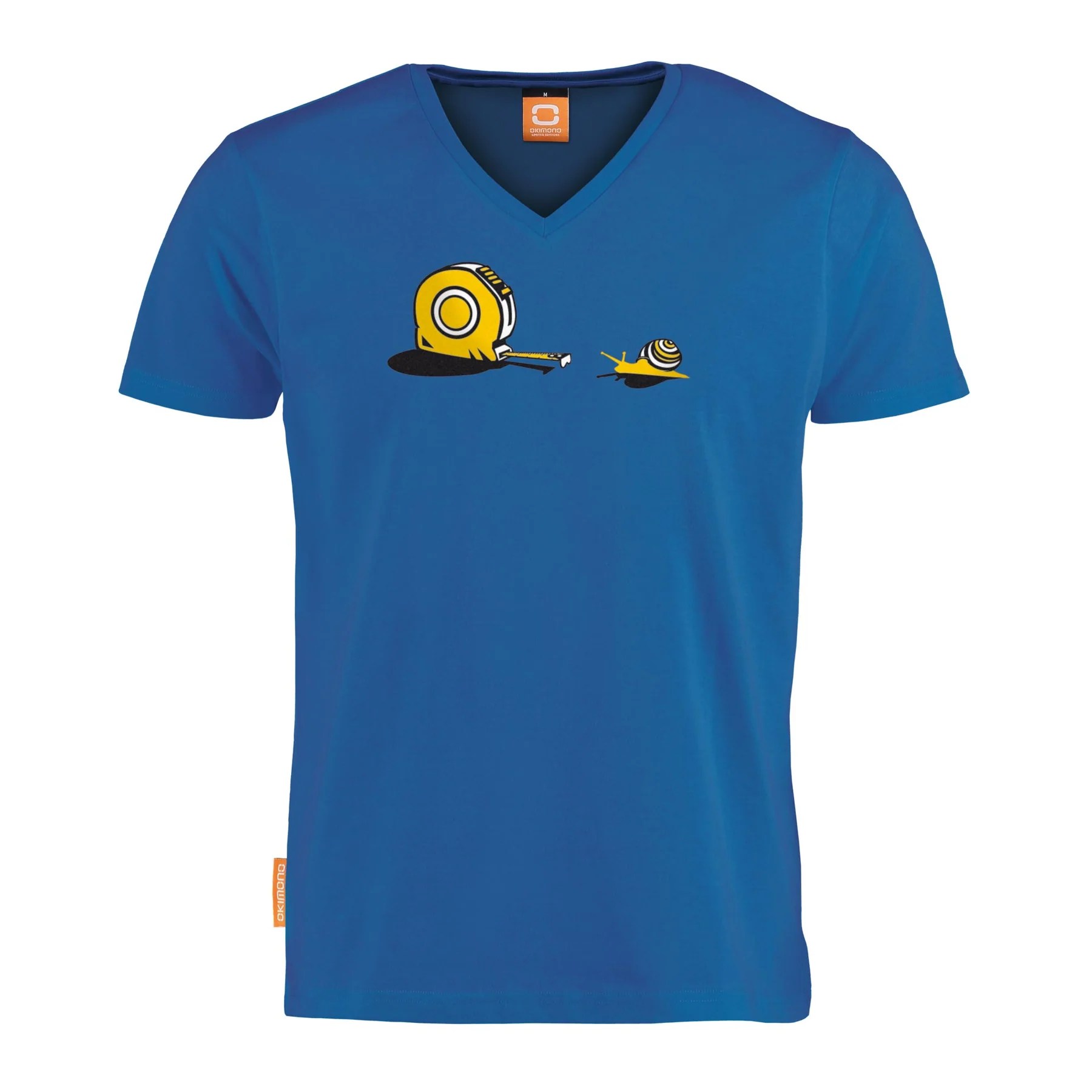 Okimono T-shirt Heren, Blauw, Staredown