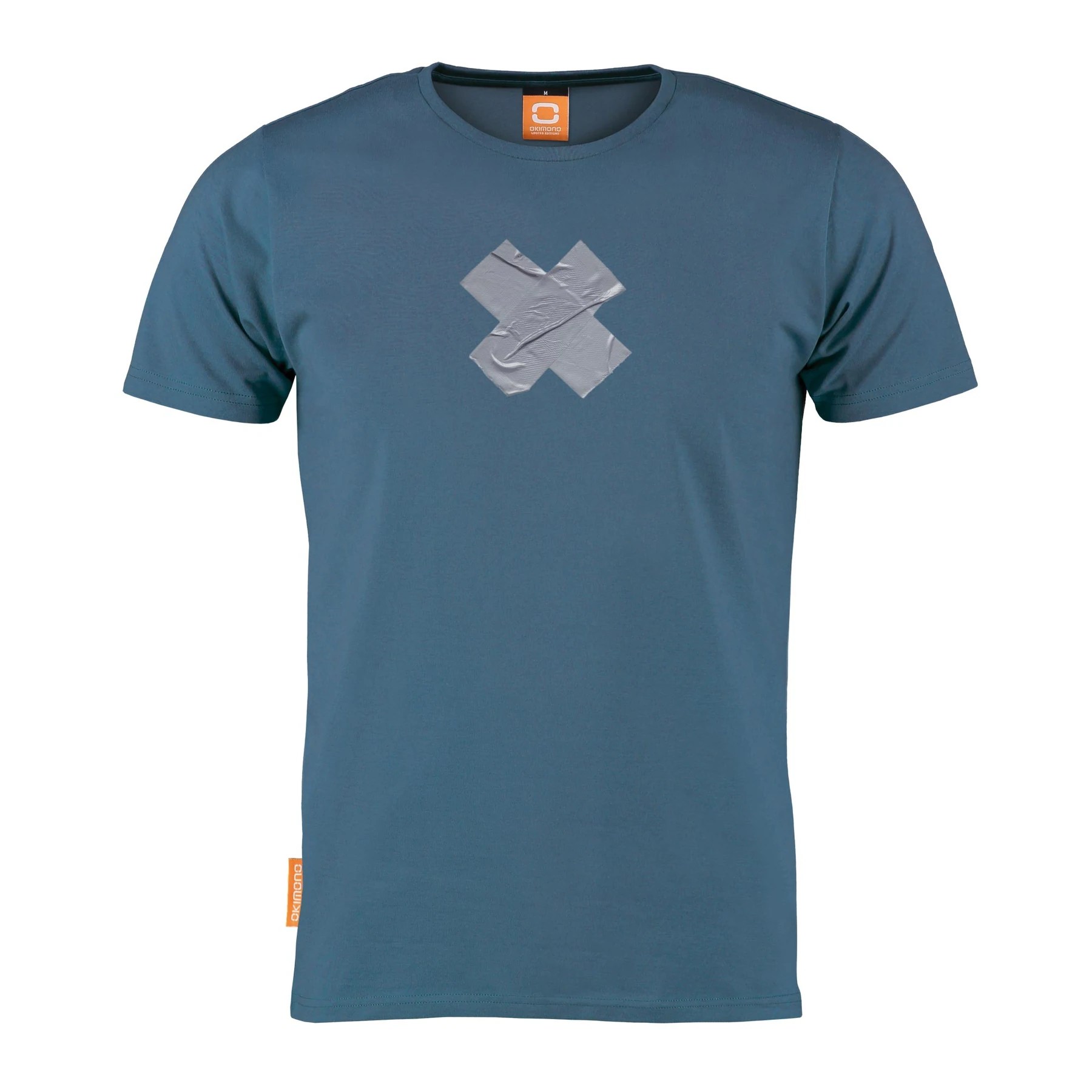 Okimono T-shirt Heren, Blauw, Fixed