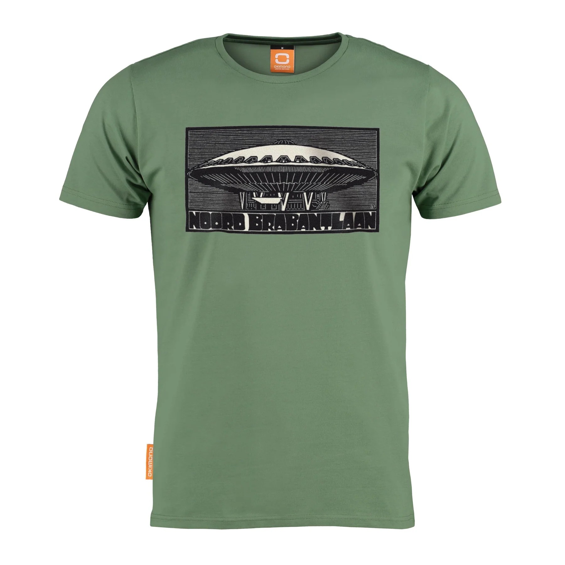 Okimono T-shirt Heren Groen, Evoluon