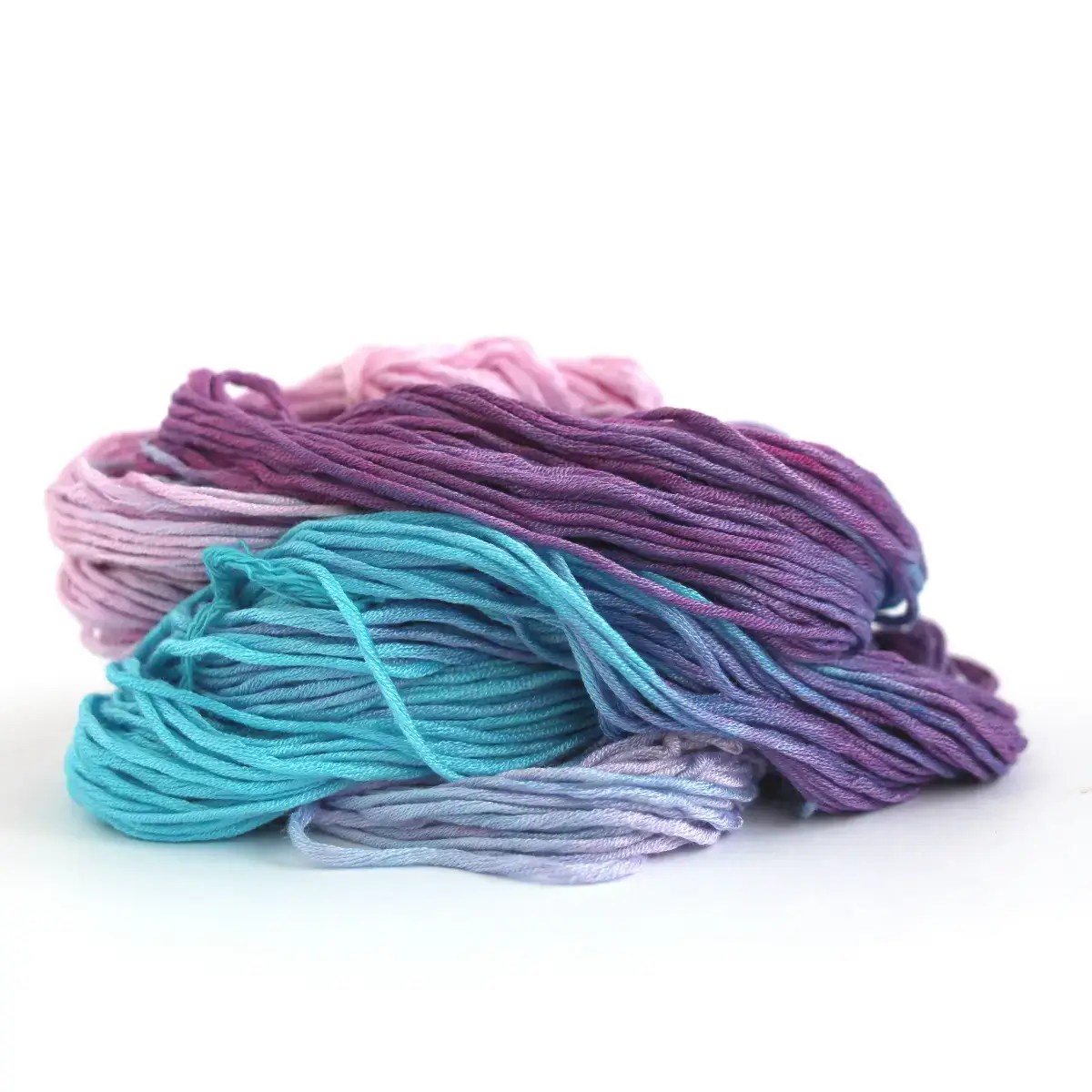 DK Bamboo yarn in shade Berry Burst
