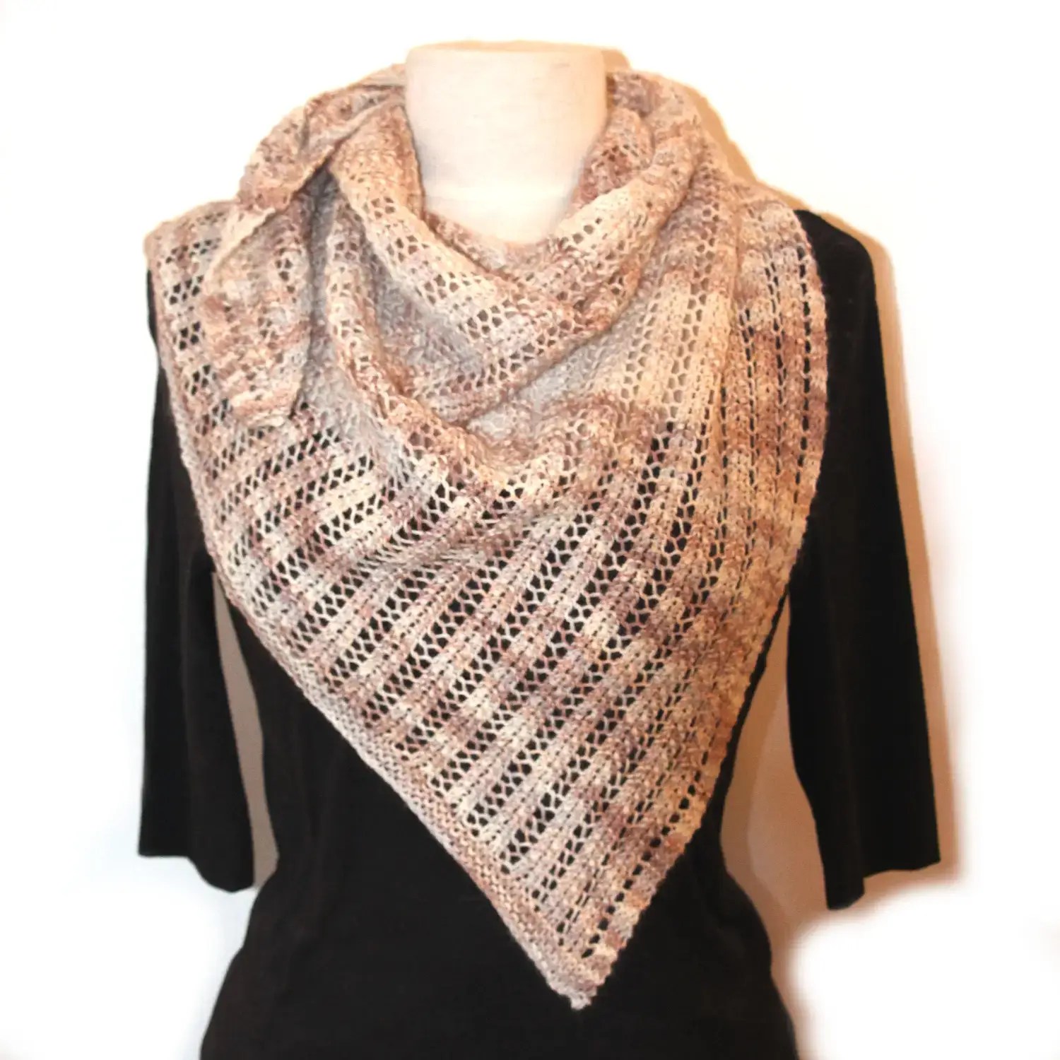 Triangle Trellis Shawl Knit Kit