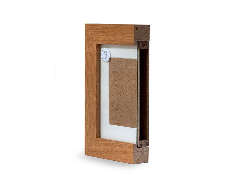 Tribute Frame photo memorial urn - cross section of ashes compartment