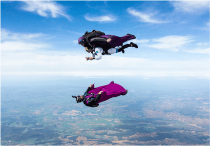 SkyVibration - Vol en wingsuit tandem