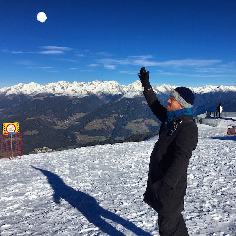 Schneeball Weitwurf