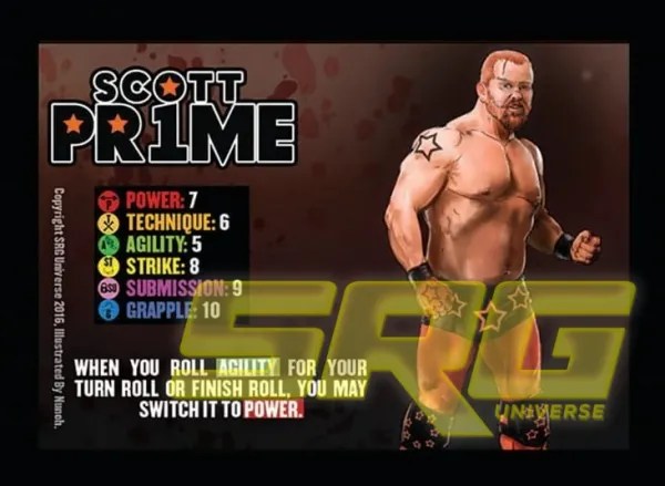 Scott Prime competitor gimmick updates for Supershow the Wrestling Card Game by SRG Universe