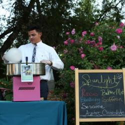 our professional cotton candy catering setup