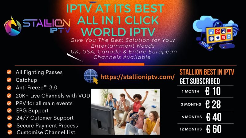 1 Month Stallion Iptv - Premium Colorful Art Gallery - Mobile