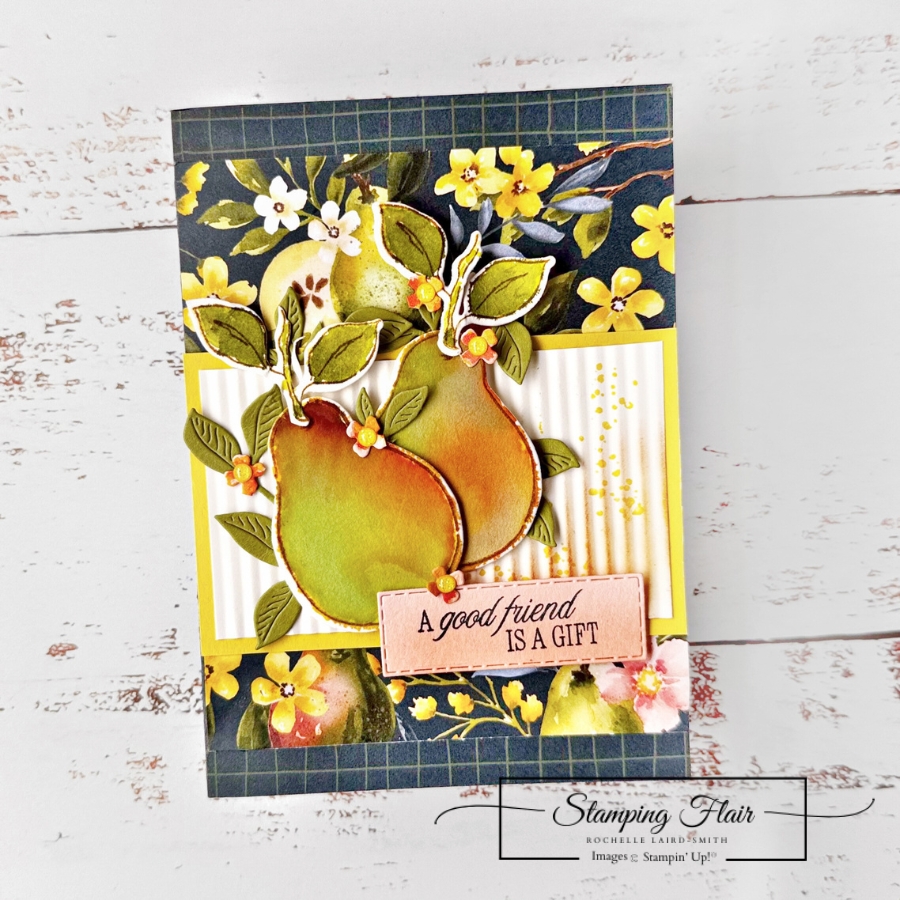Perfectly Pears, Stampin' Up!, Watercolouring with Ink Refills, Global Design Project GDP506