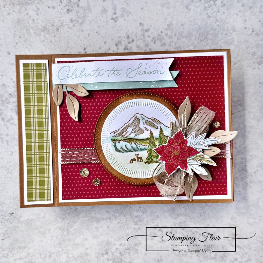 Stampin' Up! Winter Scenes, Book Binding Fun Fold, Card Creations Series