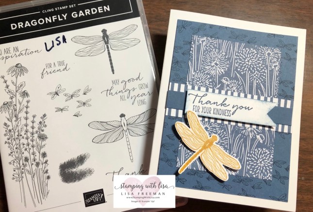 dragonfly garden set from stampin up