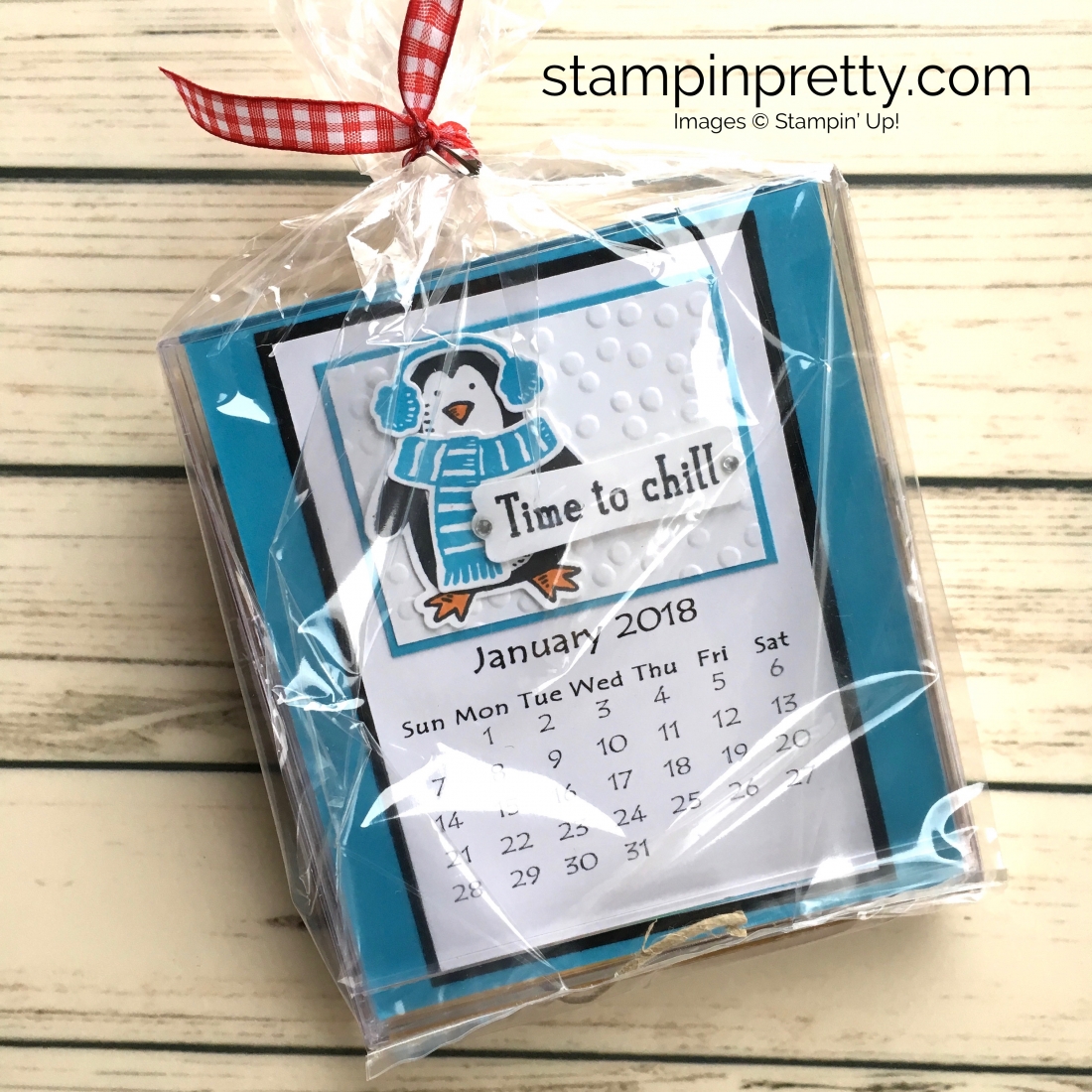 Learn how to create this CD case calendar with Stampin Up products - www.stampinpretty.com StampinUp idea