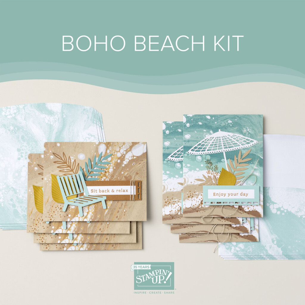 Boho Beach Kit by Stampin' Up!, New kit, Terri George, Paper crafting, Card making