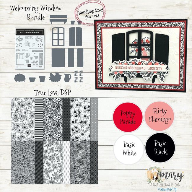 Stampin' Up! Welcoming Window Flower Box Birthday Card with Video