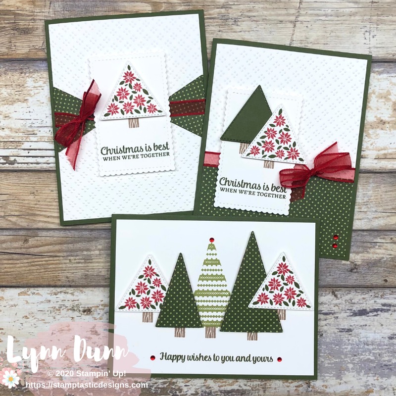 Layering Triangles - 3 Tree Angle Christmas Card Ideas