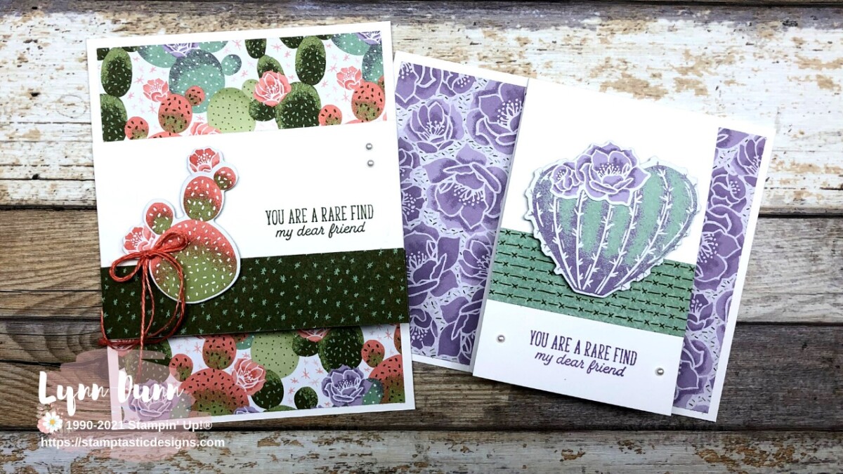 Easy Fun Fold Design - Flowering Cactus