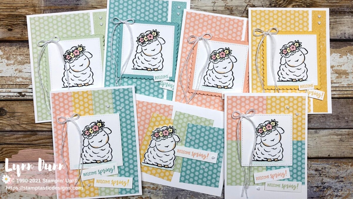 Springtime Joy - 7 Card One Sheet Wonder Template
