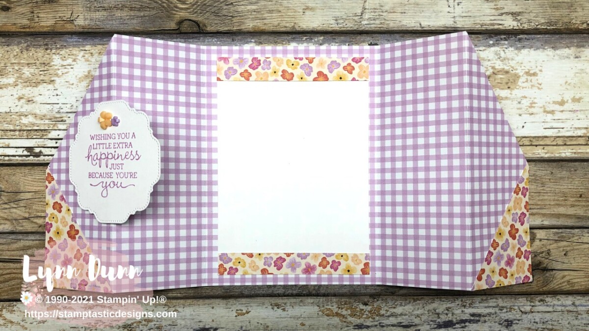 Double Gate Fold Card Ideas - Pansy Petals Suite