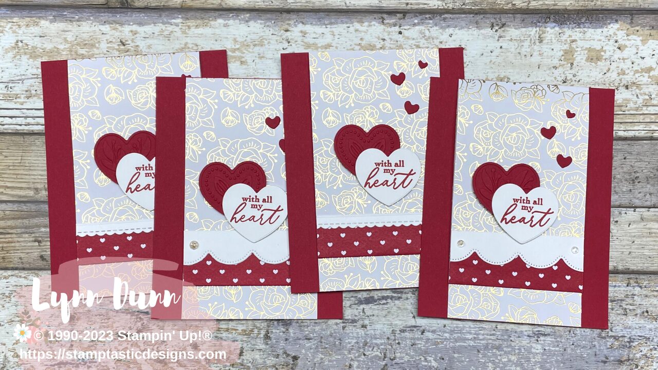 Adoring Hearts One Sheet Wonder Fun Fold Cards
