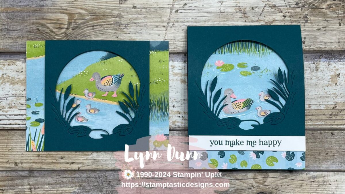 Charming Duck Pond Window Card Ideas