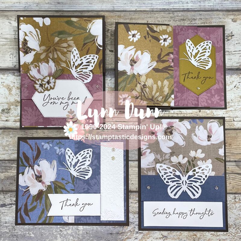 Patterned Paper Fun Fold Card 4 Ways
