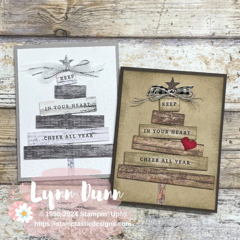 Paper Scrap Christmas Tree Cards