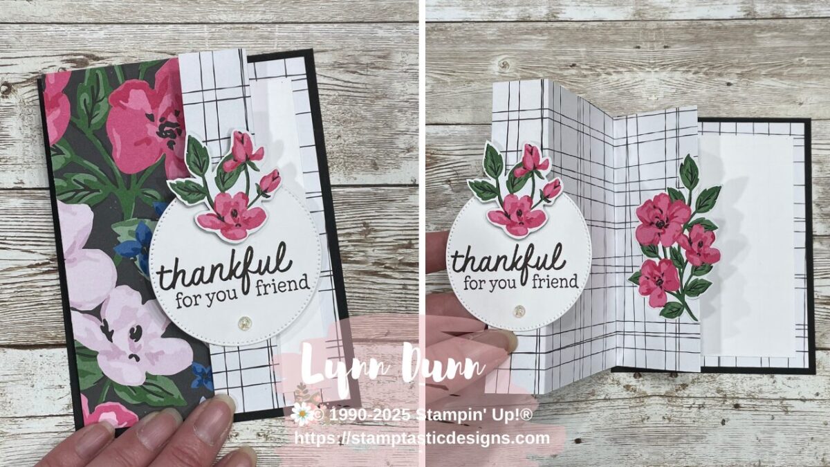 Inside Pop Up Card Using Patterned Paper