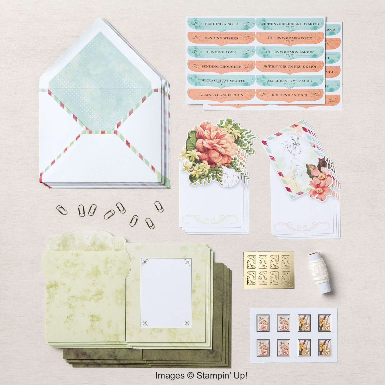 Stampin’ Up! Precious Parcel Card Kit From The Kits Collection! Stamp