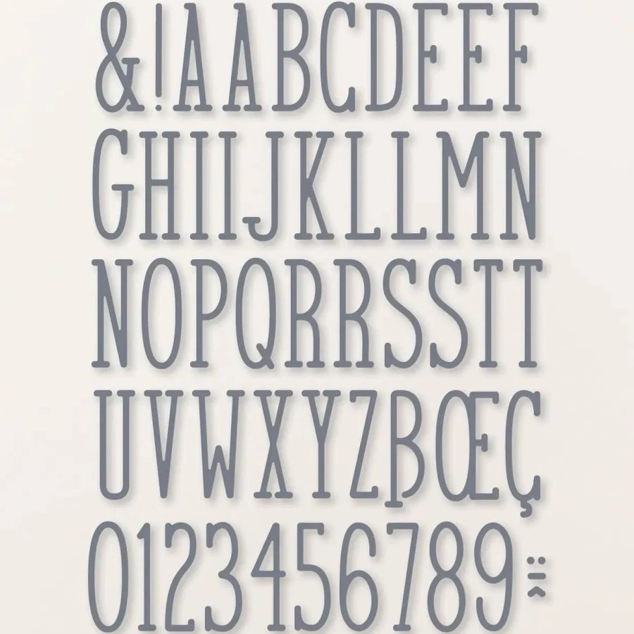 Alphabet A La Mode Dies