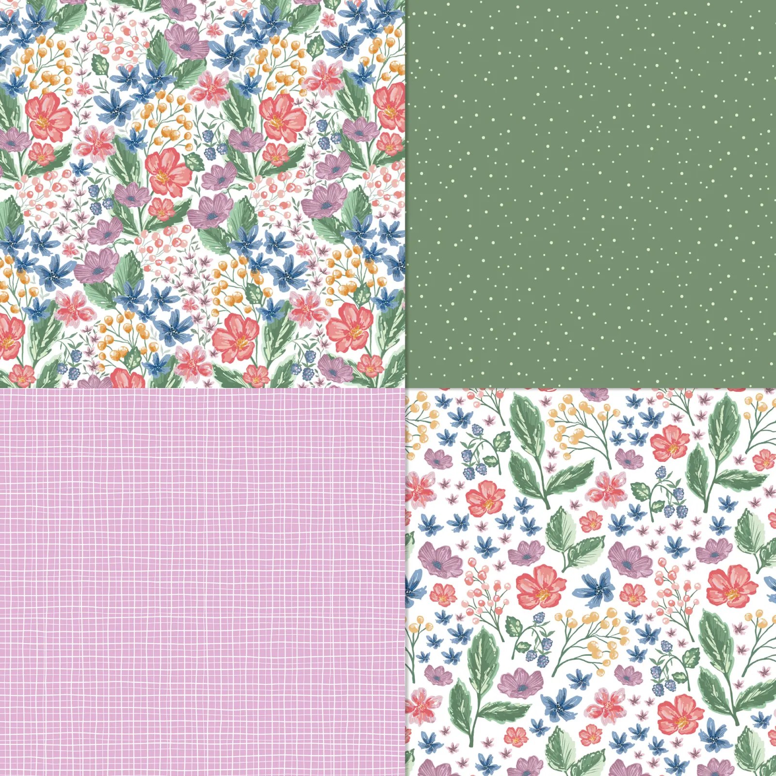 Berry Botanical 12″ x 12″ Specialty Vellum