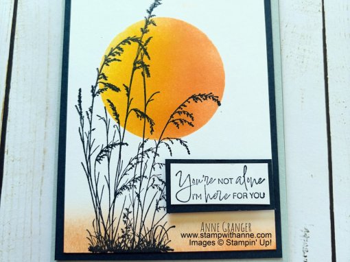 Prairie Grass Masking Technique – Your Not Alone Card