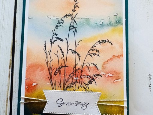 Prairie Grass So Very Sorry Card