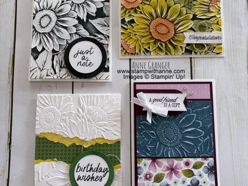 Sunflower 3D Embossing Card Class to Go – Crafty Session Video 233