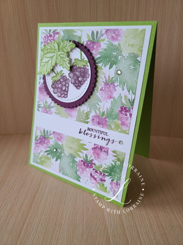 Berry Blessings SAB Raspberry Card