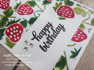 Simple birthday card made with Tin of Cards stamp set and Fruit Stand paper…#stampyourartout - Stampin’ Up!® - Stamp Your Art Out! www.stampyourartout.com Simple birthday card made with Tin of Cards stamp set and Fruit Stand paper…#stampyourartout - Stampin’ Up!® - Stamp Your Art Out! www.stampyourartout.com